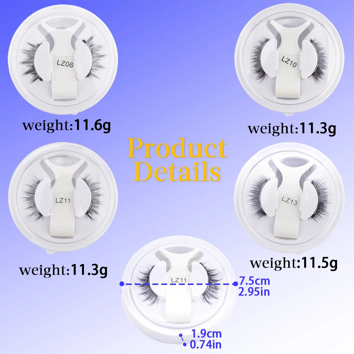 Magnetic Eyelashes Kit – 5 Reusable Styles + Tweezers - elbiB Connections