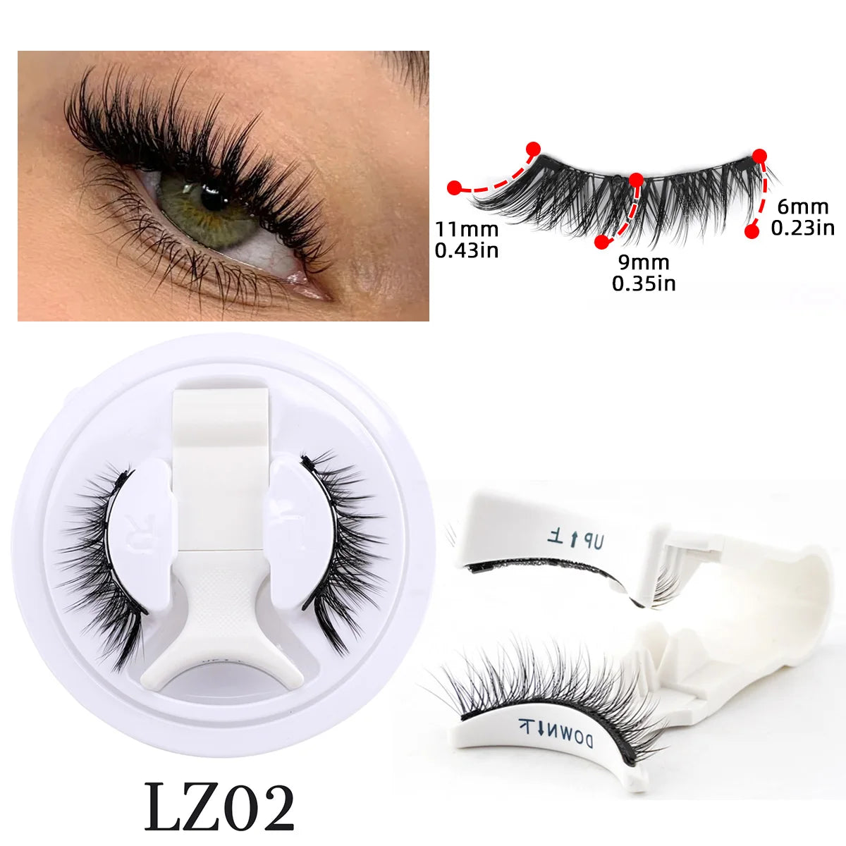 Magnetic Eyelashes Kit – 5 Reusable Styles + Tweezers - elbiB Connections 