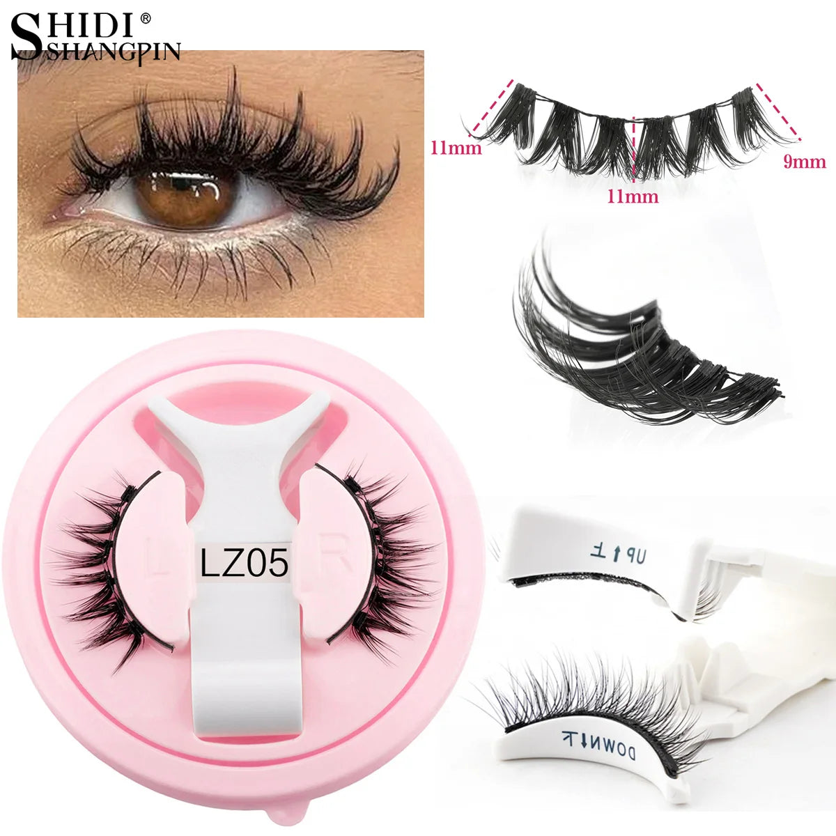 Magnetic Eyelashes Kit – 5 Reusable Styles + Tweezers - elbiB Connections 