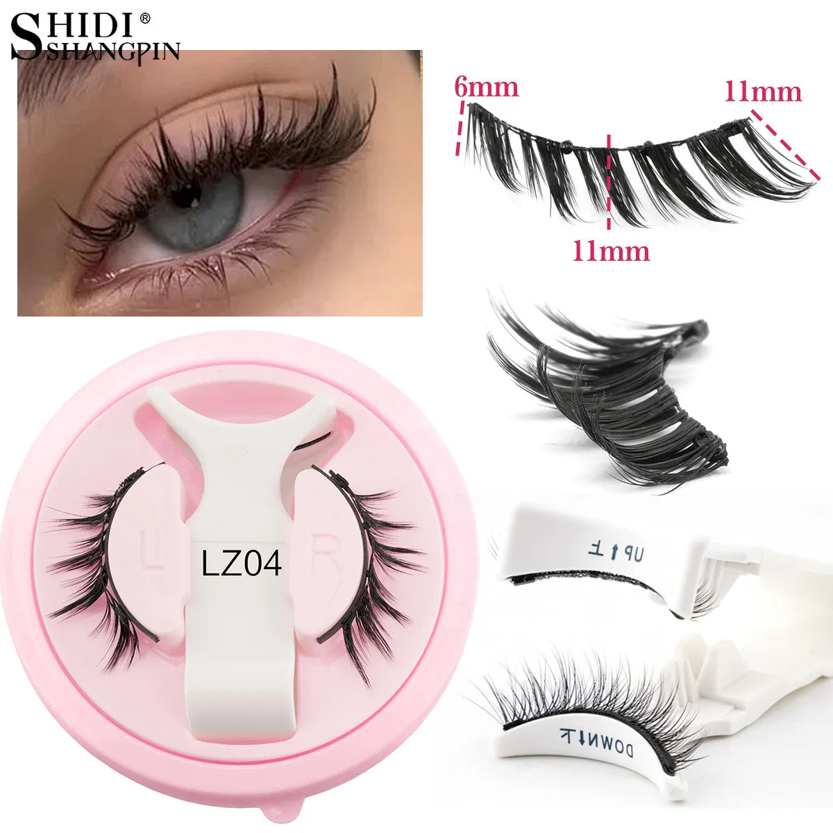 Magnetic Eyelashes Kit – 5 Reusable Styles + Tweezers - elbiB Connections 