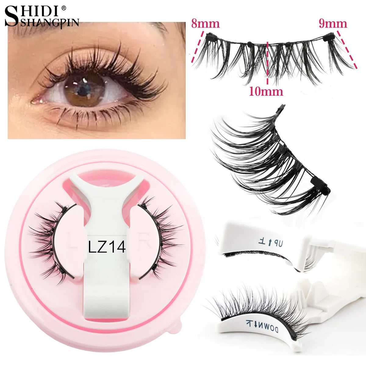 Magnetic Eyelashes Kit – 5 Reusable Styles + Tweezers - elbiB Connections 