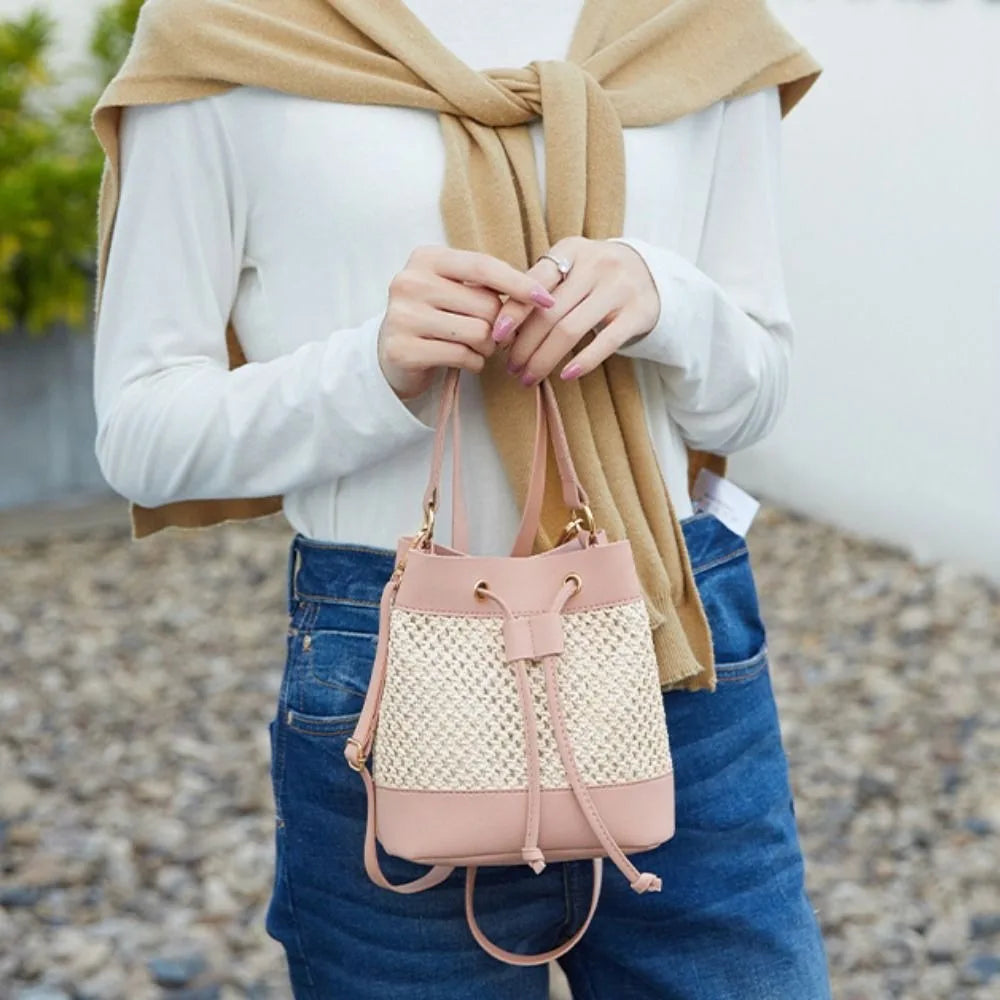 “Summer Straw Tote Bag – Large Capacity Beach Handbag” - elbiB Connections 