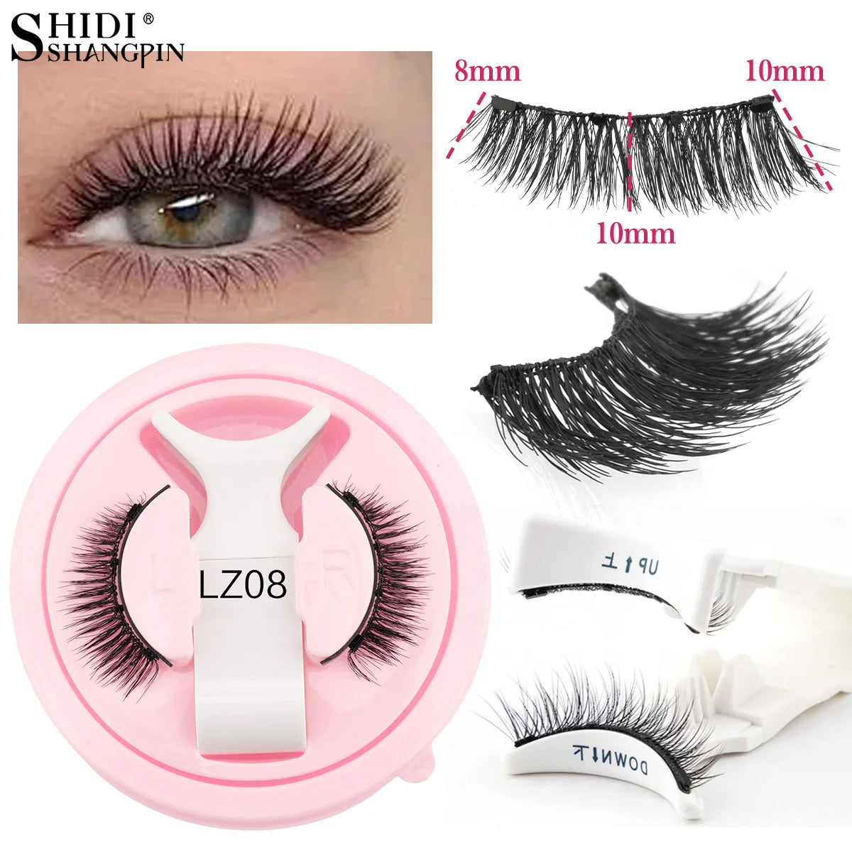 Magnetic Eyelashes Kit – 5 Reusable Styles + Tweezers - elbiB Connections 