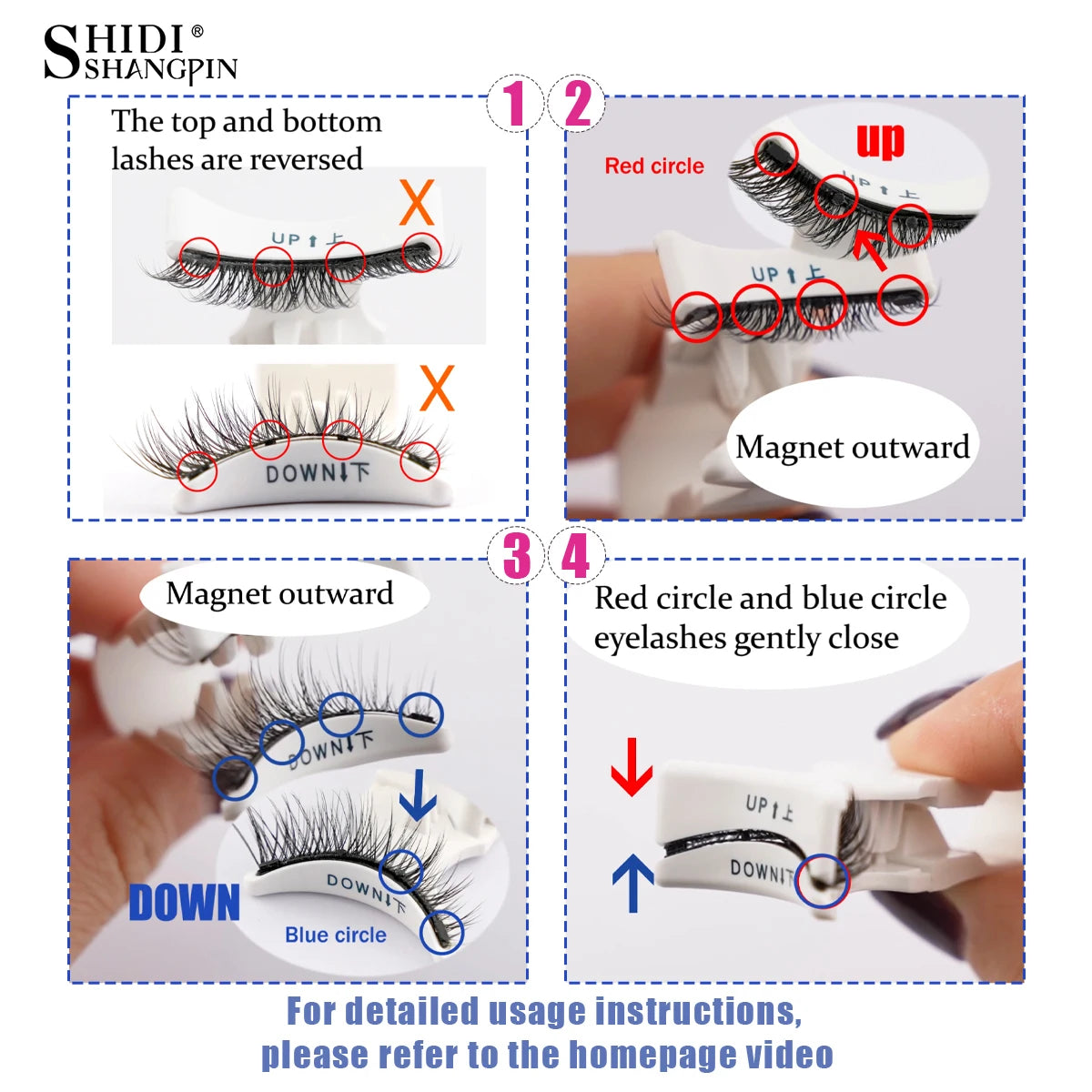 Magnetic Eyelashes Kit – 5 Reusable Styles + Tweezers - elbiB Connections 
