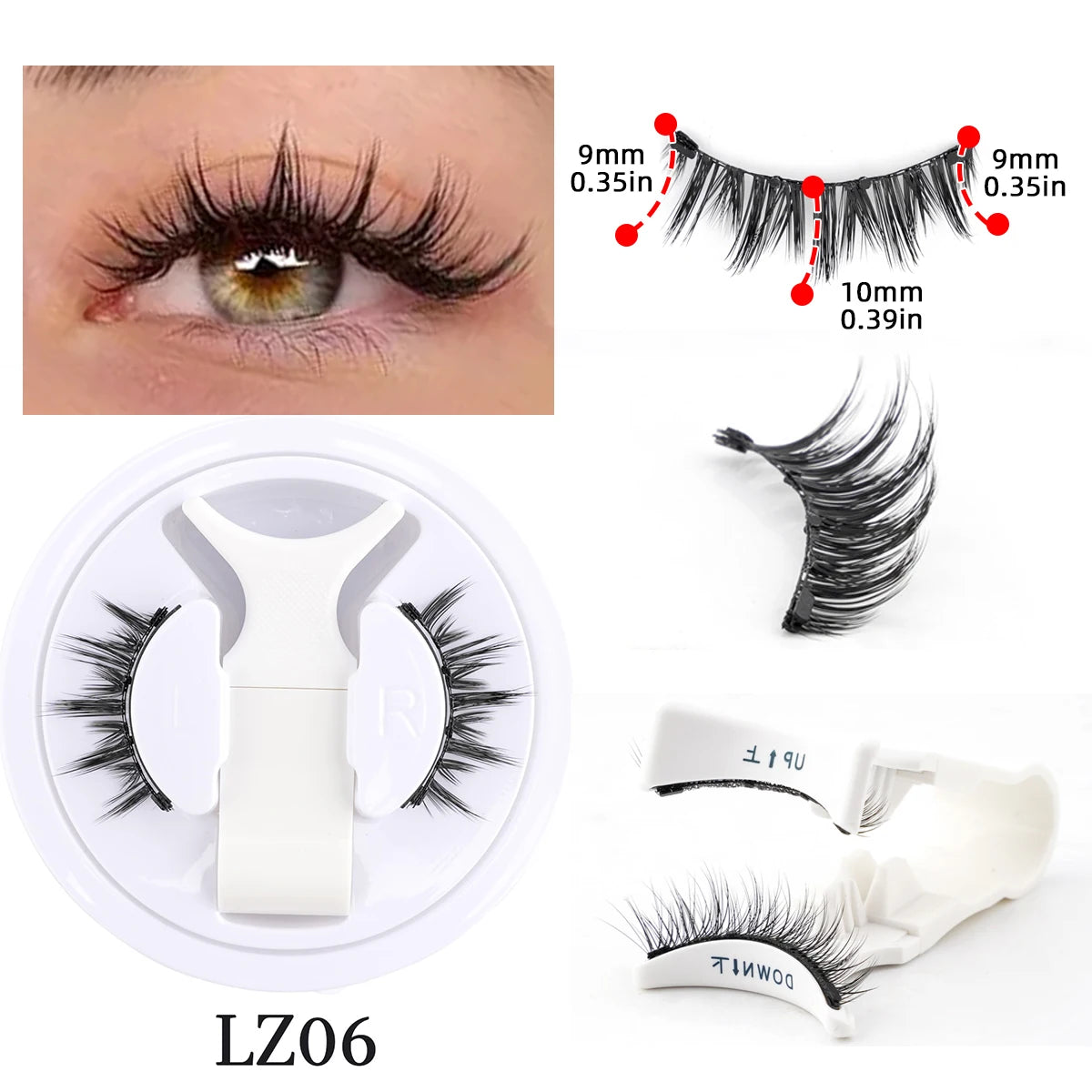 Magnetic Eyelashes Kit – 5 Reusable Styles + Tweezers - elbiB Connections 